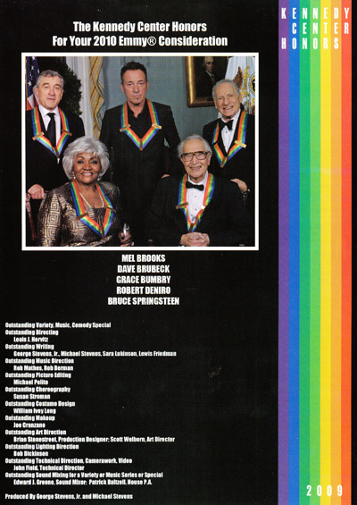Kennedy Center, Awards, 2009 - DVD
